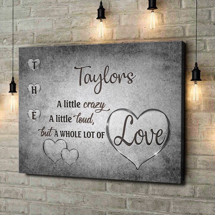 Personalized canvas print Family Love