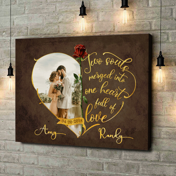 Personalized canvas print Inseparable Love