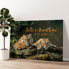 Tiger Couple Personalized mural