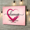 Personalized canvas print In Love