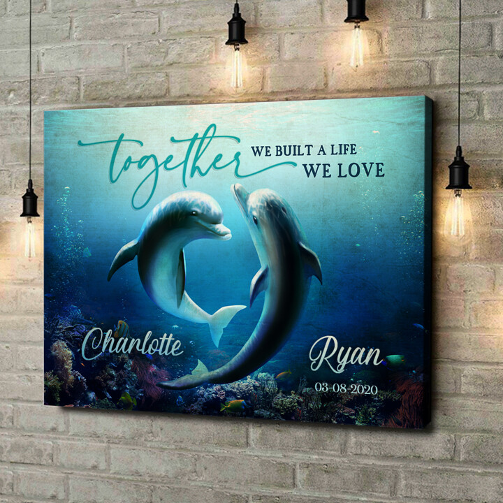 Personalized canvas print Ocean Of Love