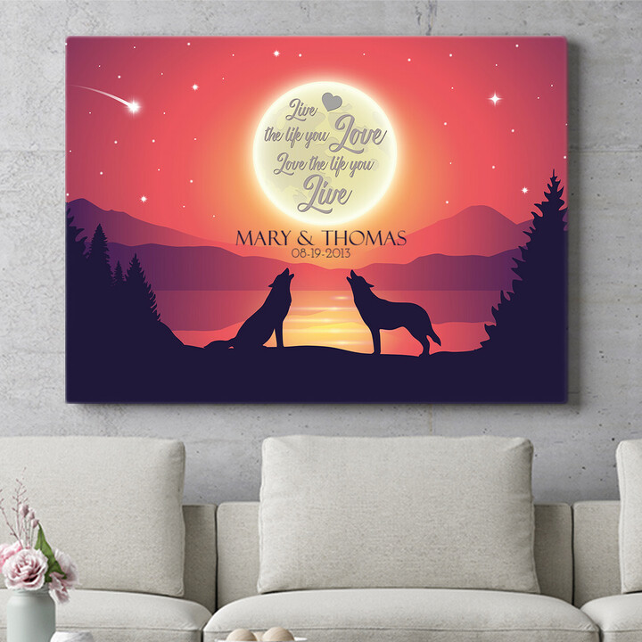 Personalized gift Love In The Moonlight