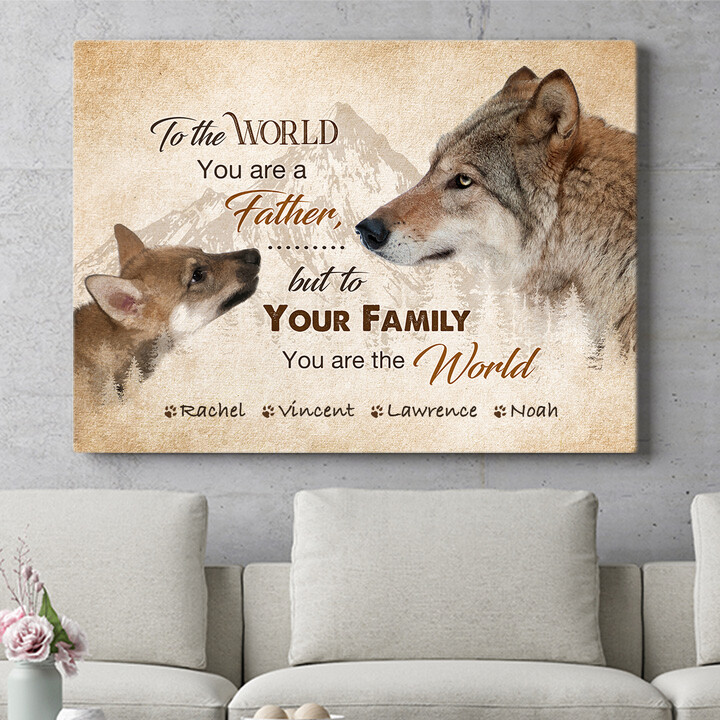 Personalized gift Wolf's Father
