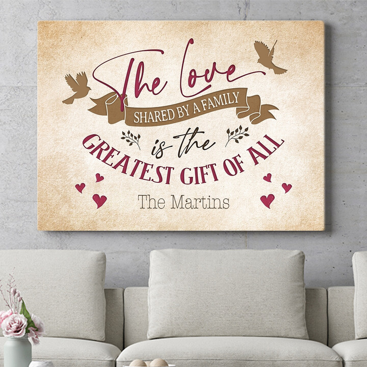Personalized gift Love Of The Family