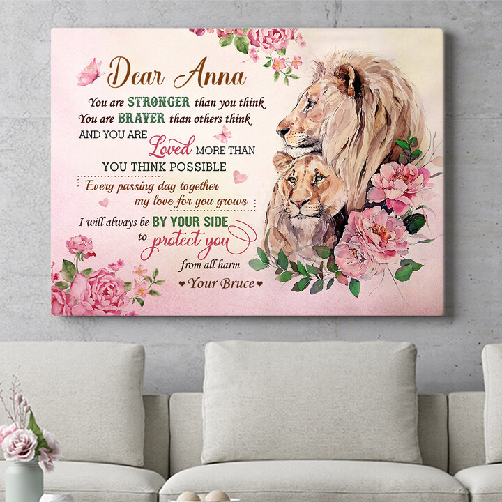 Personalized gift Strength, Courage & Love