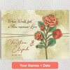 Personalized Canvas Love Rose