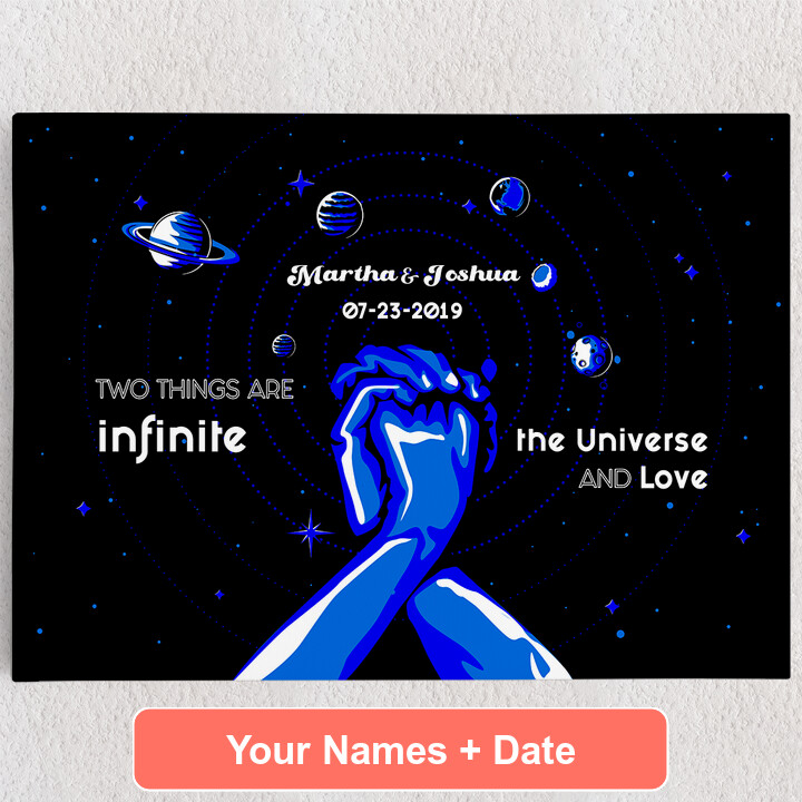 Personalized Canvas Our Universe