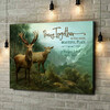 Personalized canvas print Deer in love
