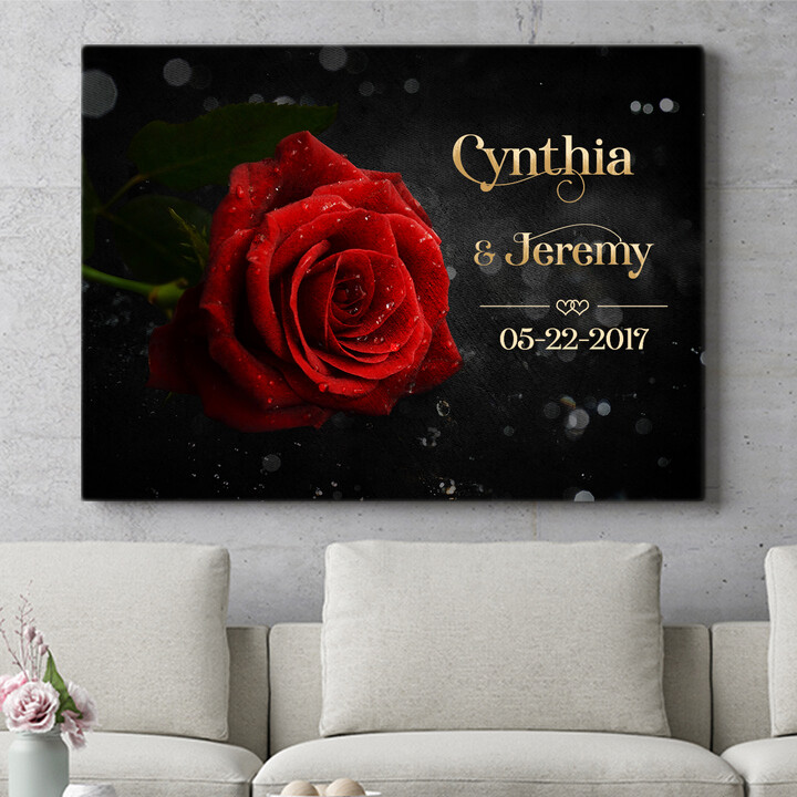 Personalized mural Rose Of Love