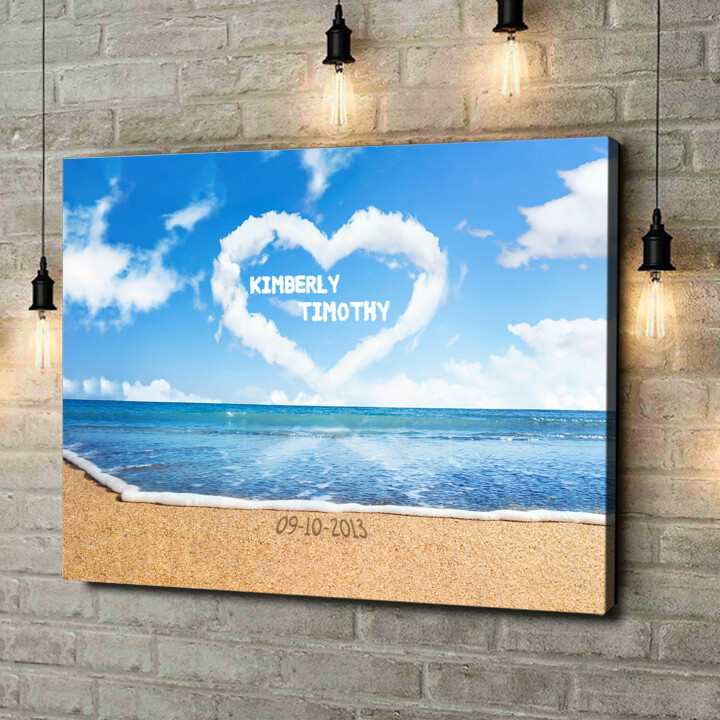 Personalized canvas print Clouds