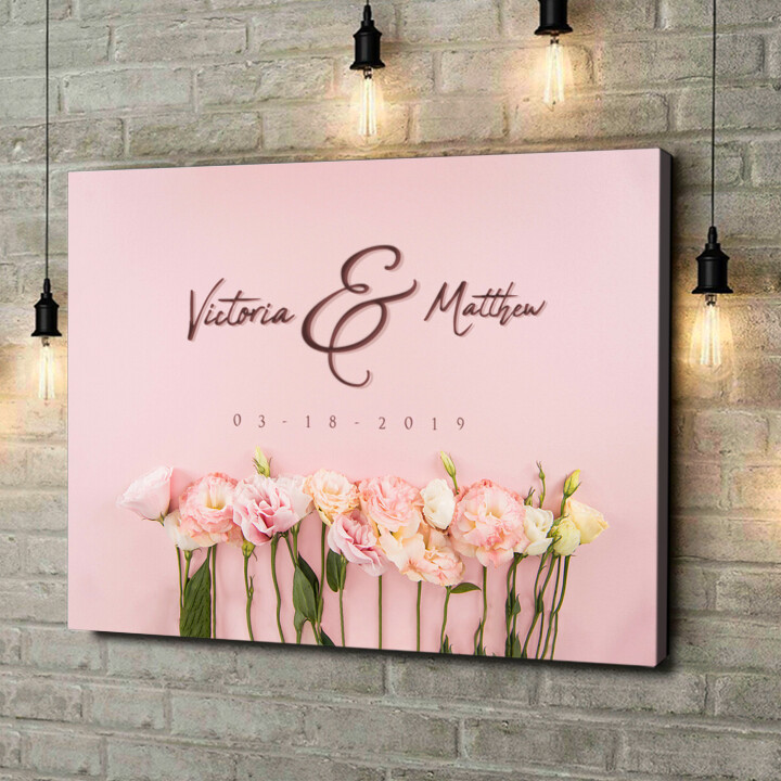 Personalized canvas print Flowers