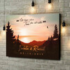 Personalized canvas print Sunset