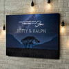 Personalized canvas print Night Sky