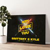 May The Love Be With You Personalized mural
