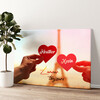 Personalized canvas print L'amour Toujours