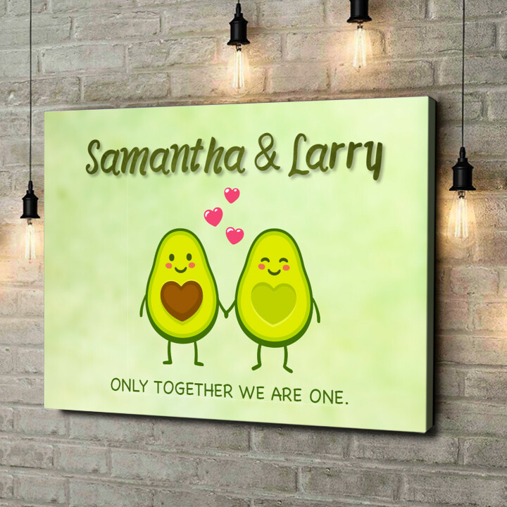 Personalized canvas print Avocado