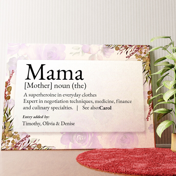Personalized mural Definition Mother