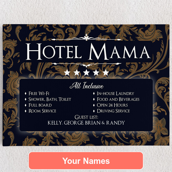 Personalized Canvas Hotel Mama
