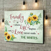 Personalized canvas print Love & Life