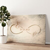 Personalized canvas print You And Me