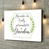 Personalized canvas print Mother Becomes A Grandmother