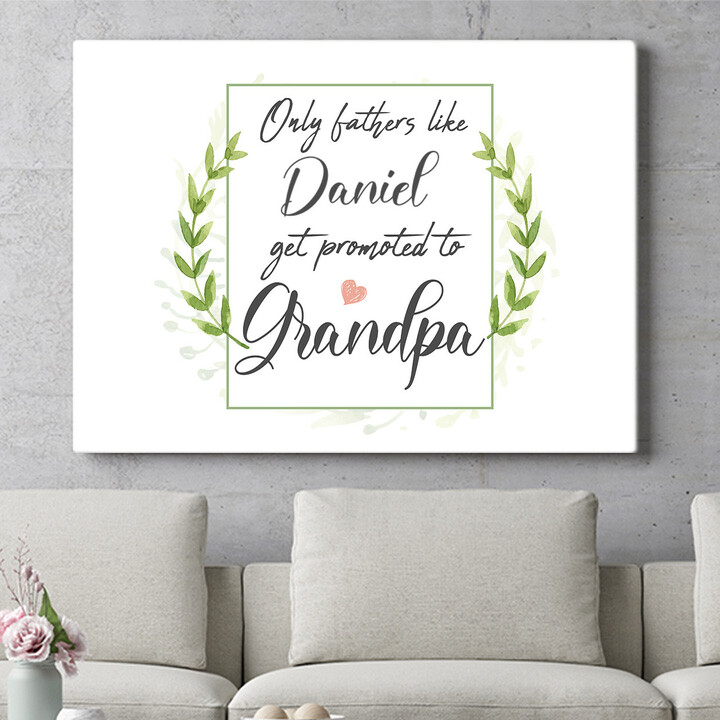 Personalized gift Dad Becomes A Grandpa