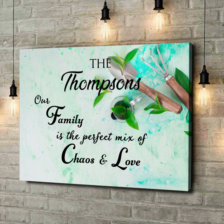 Personalized canvas print Chaos & Love