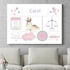 Personalized gift Baby Canvas Roe