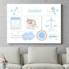 Personalized gift Baby Canvas Bear