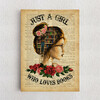 Personalized Canvas The Girl Who Loves Books