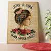 The Girl Who Loves Books Personalized mural