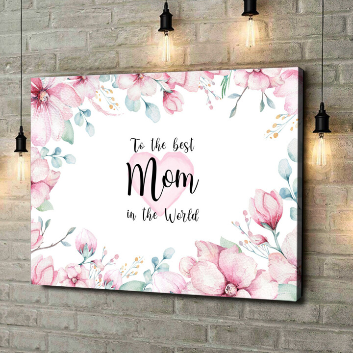 Personalized canvas print Dear Mother