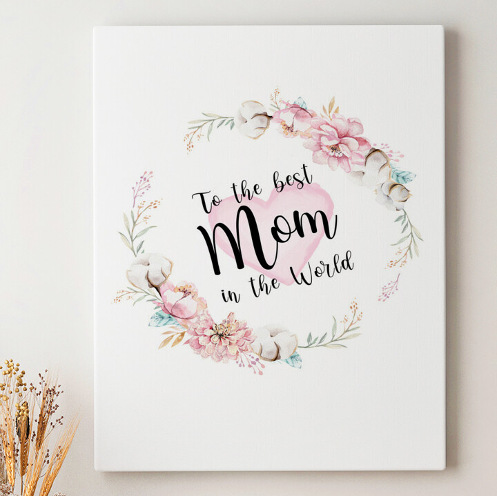 Personalized canvas print For Mother's Day