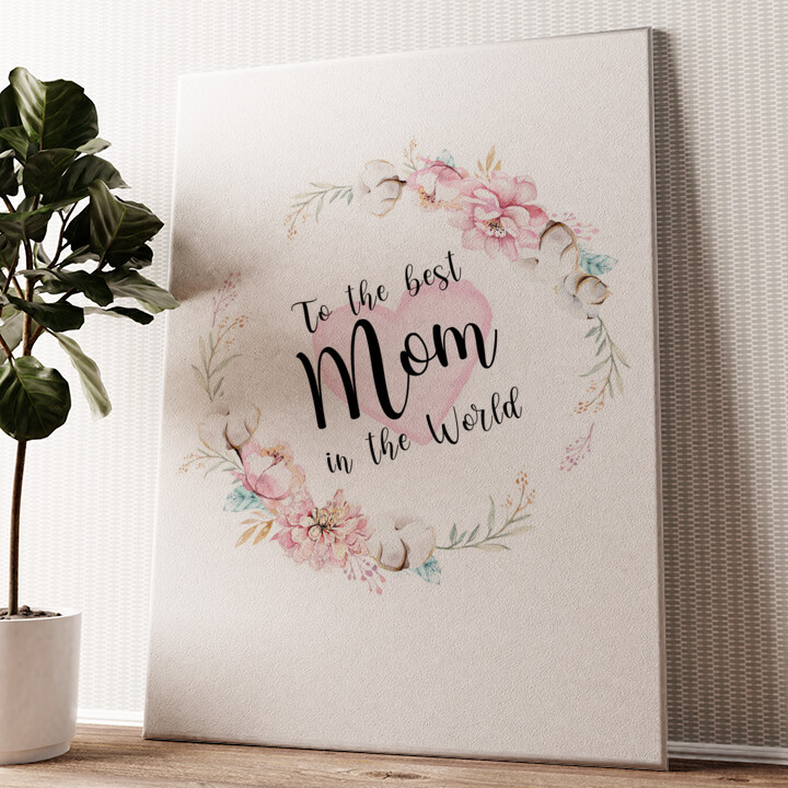 Personalized canvas print For Mother's Day