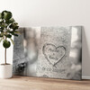 Personalized canvas print Tree Heart