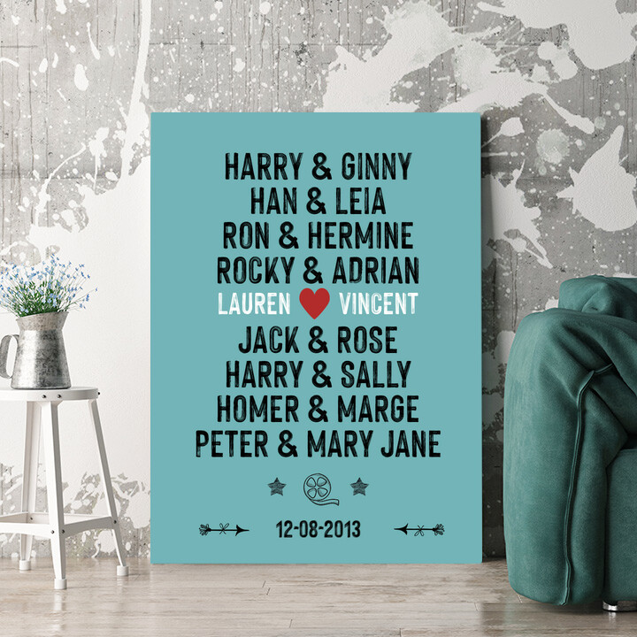 Personalized gift You & Me - Film Couples
