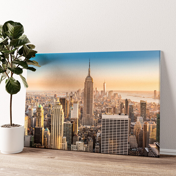 Personalized canvas print Manhattan New York