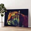 Personalized canvas print Tiger Polygon