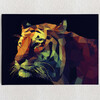 Personalized Canvas Tiger Polygon