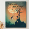 Personalized canvas print Under The Moon