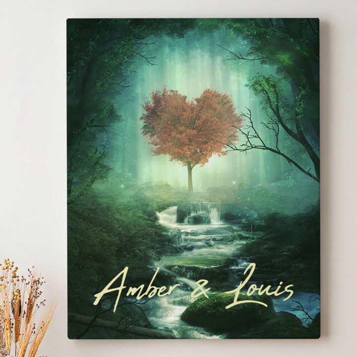 Personalized canvas print Mystical Love