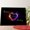 Personalized mural Burning Hearts
