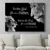 Personalized gift Lion Father (landscape Format)