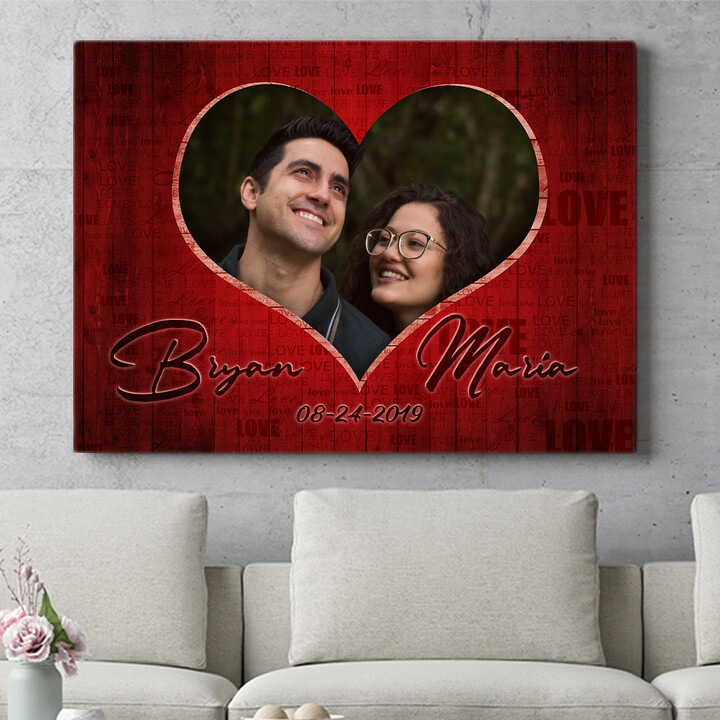 Personalized gift One Heart And One Soul 