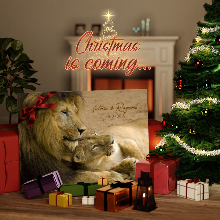 Canvas Gift Lions Love