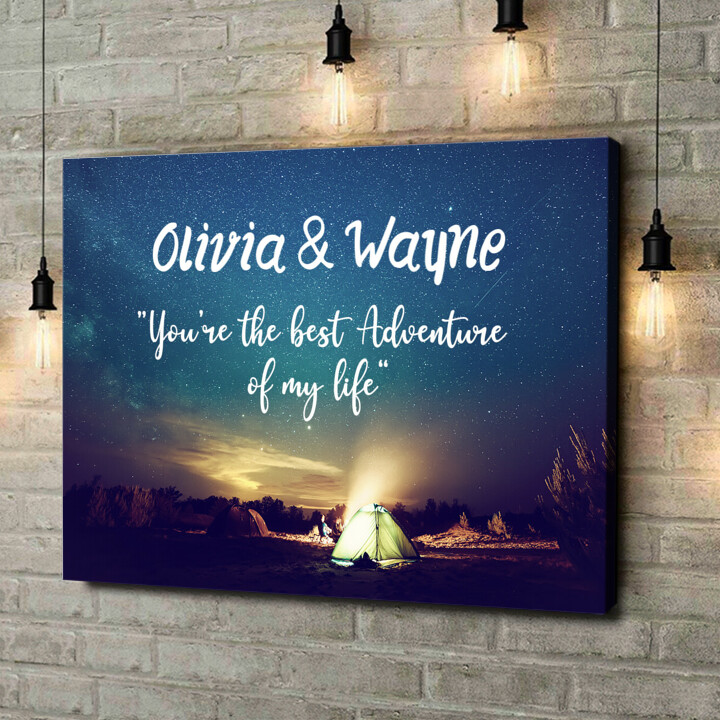 Personalized canvas print Adventure of Life