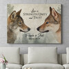 Personalized gift Wolf Love