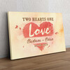 Personalized gift Two Hearts One Love