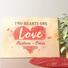 Personalized mural Two Hearts One Love
