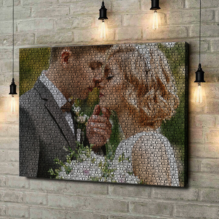 Personalized canvas print 1000 Words